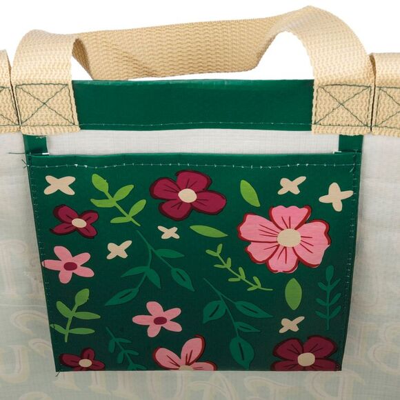 A Beautiful Day Begins with a Beautiful Mindset Green Market Tote Bag Reusable - Picture 2 of 5